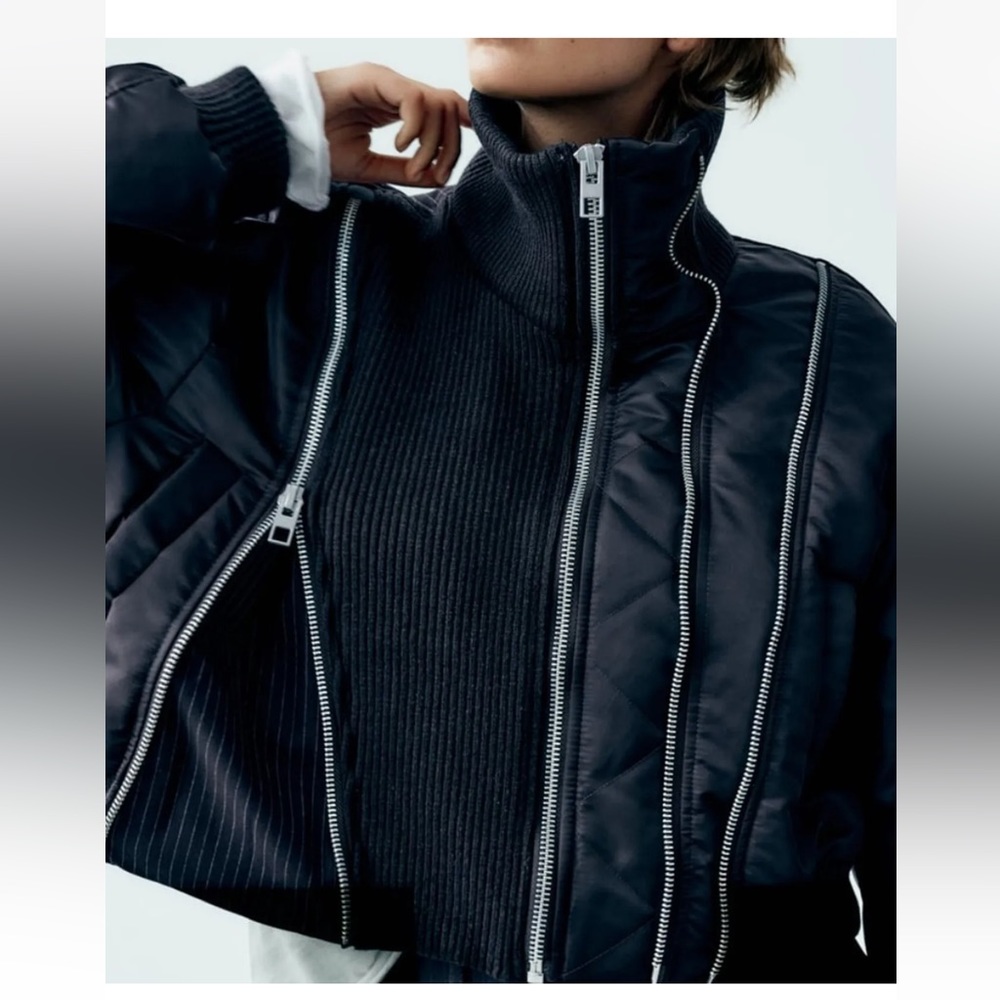 Zara Navy Blue Jacket - Picture 5 of 6